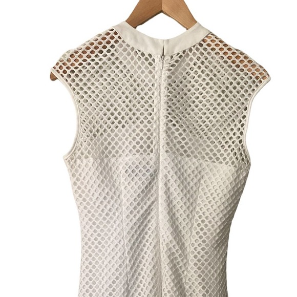 Alexia Admor White Eyelet Mini Cocktail Party Dress size Small - Picture 2 of 10